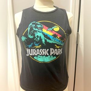 Vintage style Jurassic Park graphic tank